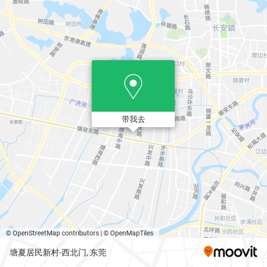 塘夏居民新村-西北门地图