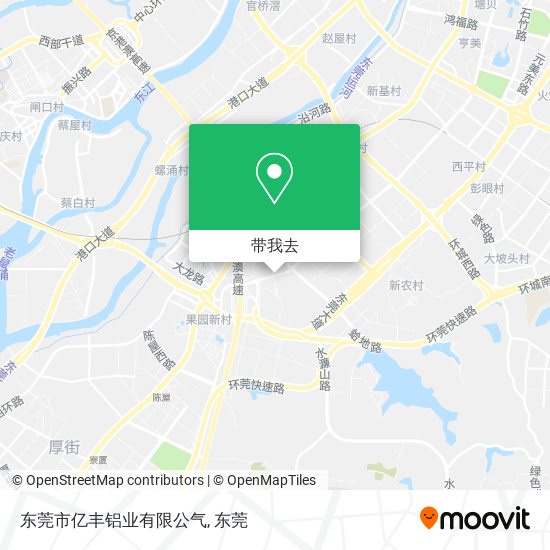 东莞市亿丰铝业有限公气地图