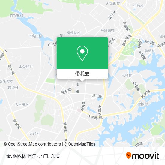 金地格林上院-北门地图