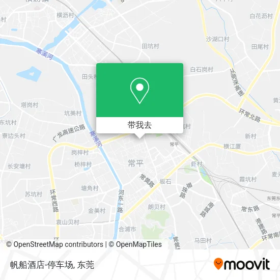 帆船酒店-停车场地图