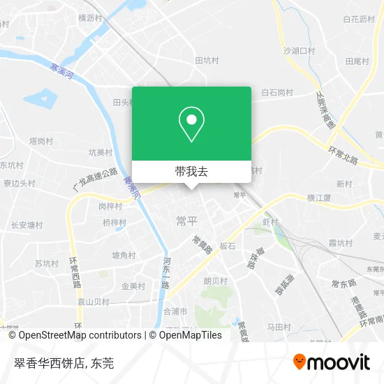 翠香华西饼店地图