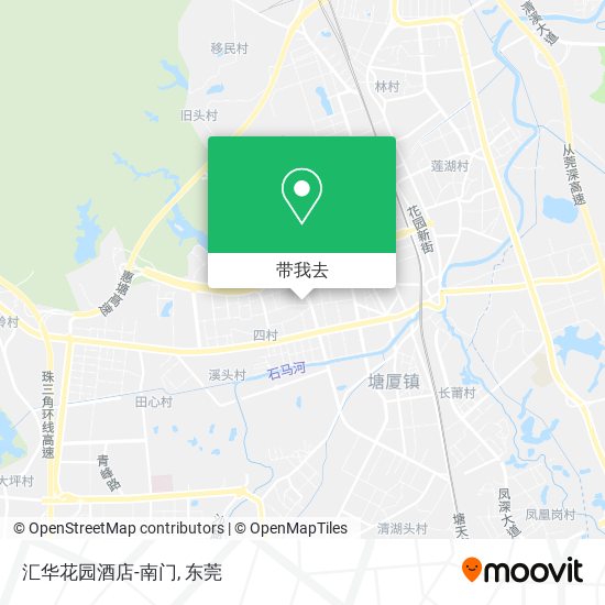 汇华花园酒店-南门地图