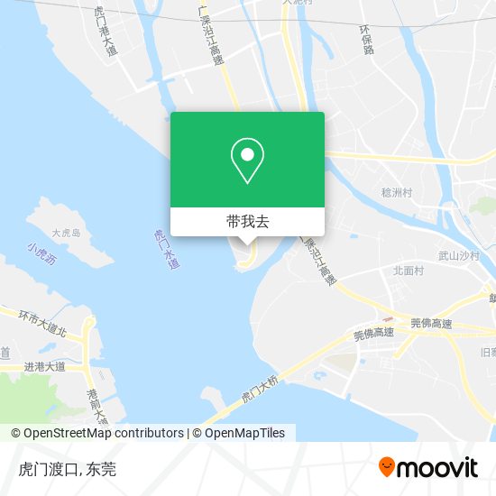 虎门渡口地图