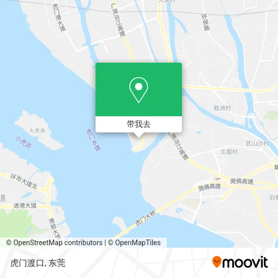 虎门渡口地图