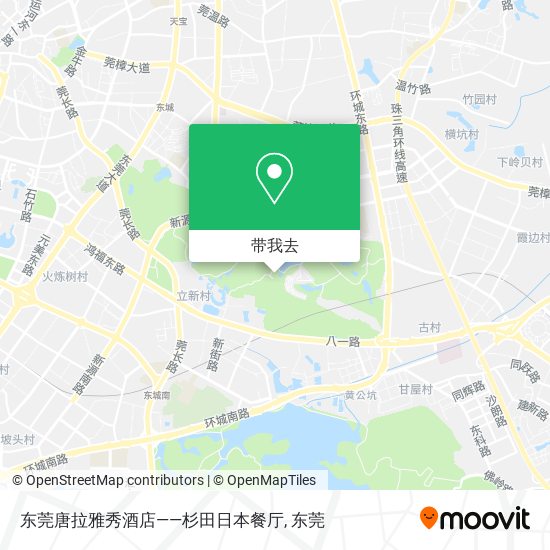 东莞唐拉雅秀酒店——杉田日本餐厅地图