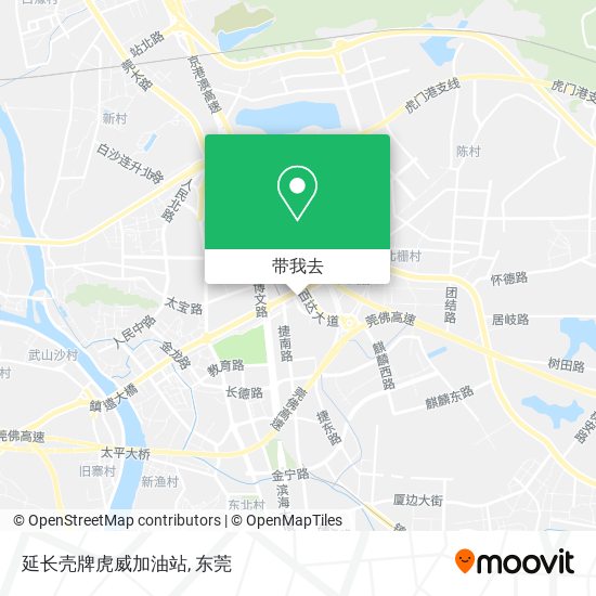 延长壳牌虎威加油站地图