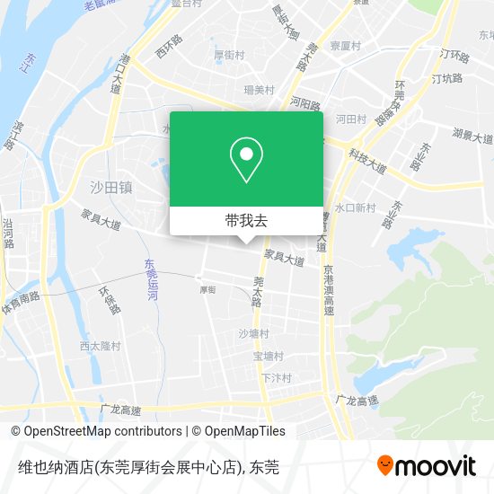 维也纳酒店(东莞厚街会展中心店)地图