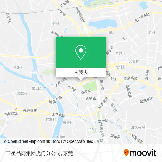 三星品高集团虎门分公司地图