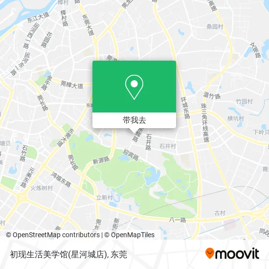 初现生活美学馆(星河城店)地图