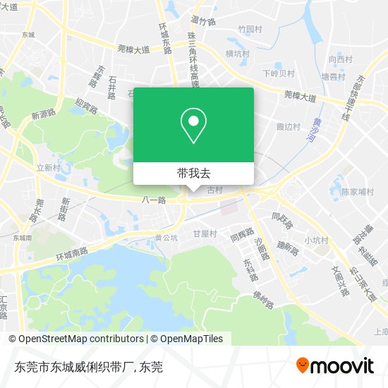 东莞市东城威俐织带厂地图