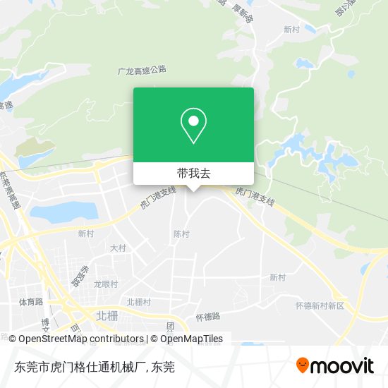 东莞市虎门格仕通机械厂地图