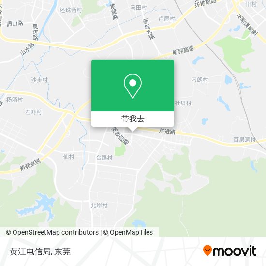 黄江电信局地图