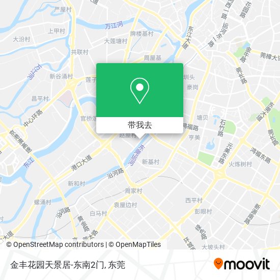 金丰花园天景居-东南2门地图