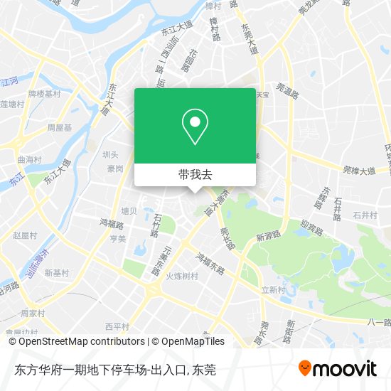 东方华府一期地下停车场-出入口地图