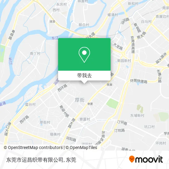 东莞市运昌织带有限公司地图