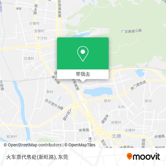 火车票代售处(新旺路)地图