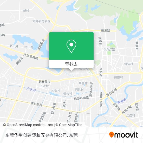 东莞华生创建塑胶五金有限公司地图