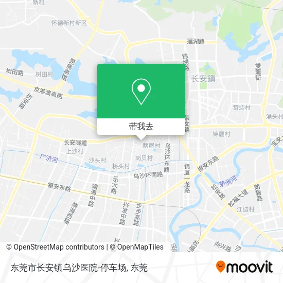 东莞市长安镇乌沙医院-停车场地图