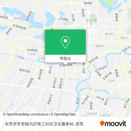 东莞市长安镇乌沙第三社区卫生服务站地图