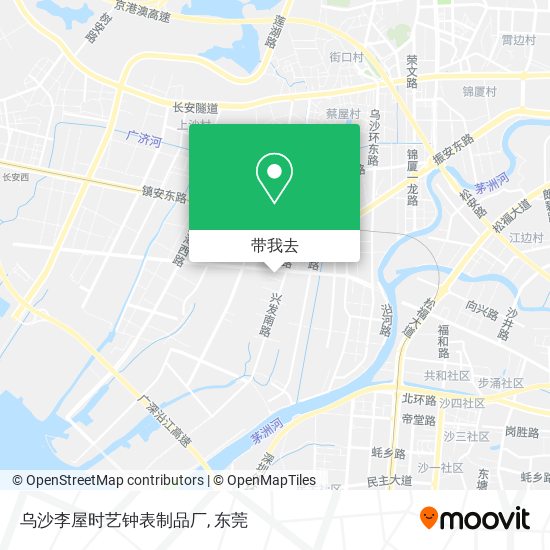 乌沙李屋时艺钟表制品厂地图
