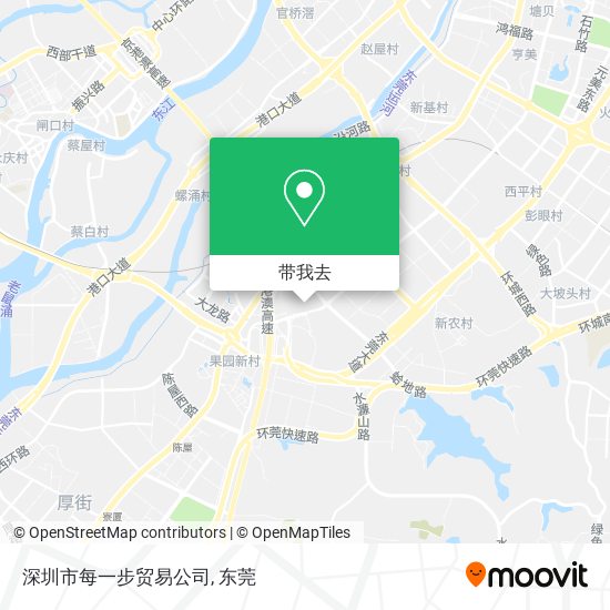 深圳市每一步贸易公司地图