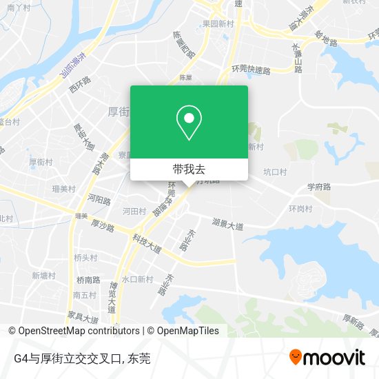 G4与厚街立交交叉口地图