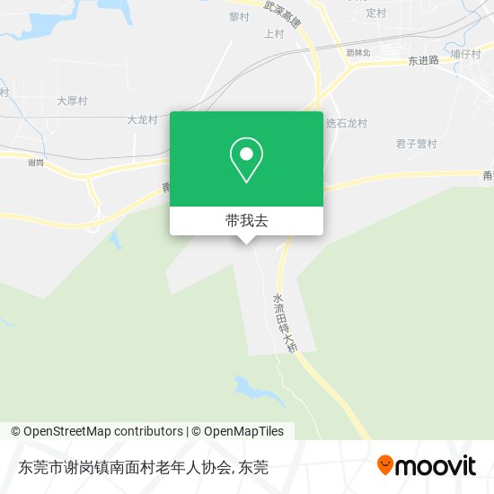 东莞市谢岗镇南面村老年人协会地图