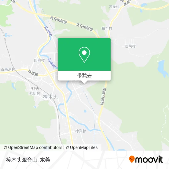 樟木头观音山地图