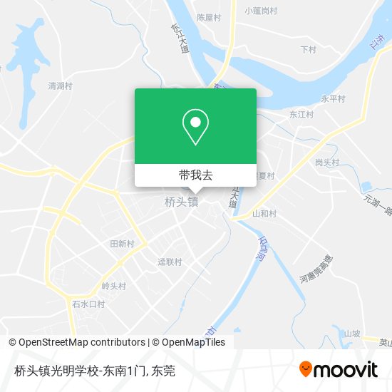 桥头镇光明学校-东南1门地图