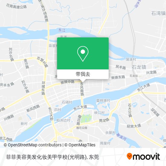 菲菲美容美发化妆美甲学校(光明路)地图