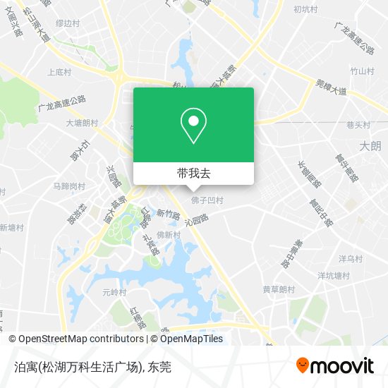 泊寓(松湖万科生活广场)地图