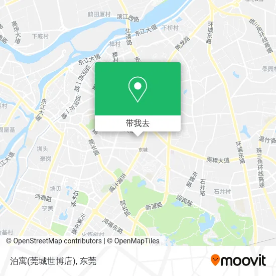 泊寓(莞城世博店)地图