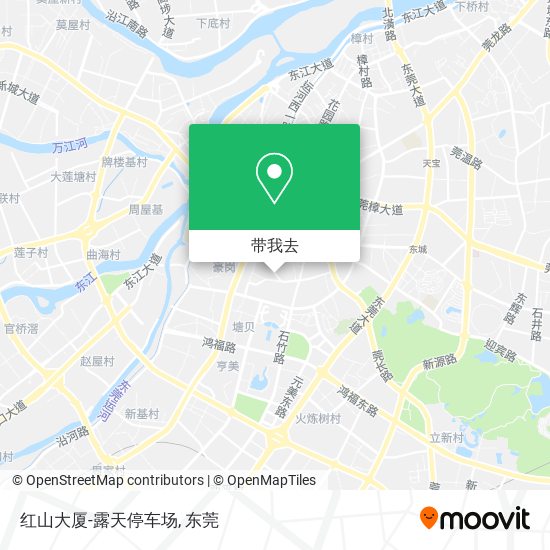 红山大厦-露天停车场地图