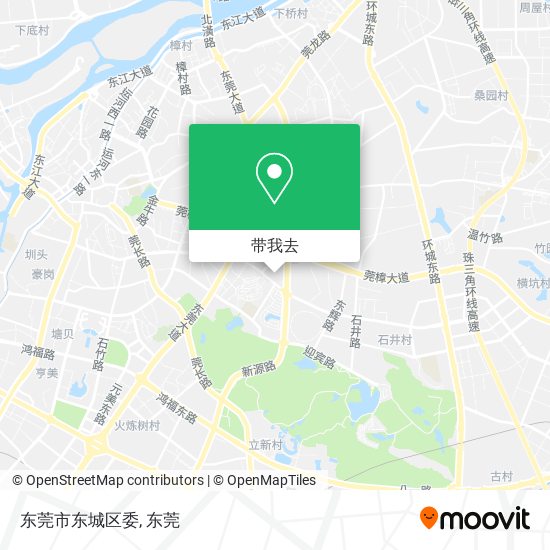 东莞市东城区委地图