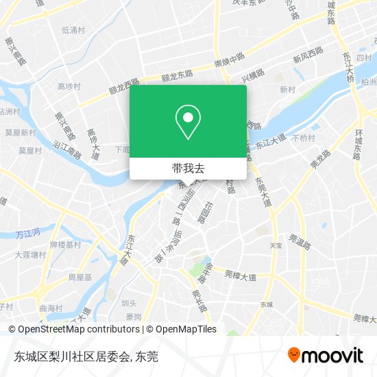 东城区梨川社区居委会地图