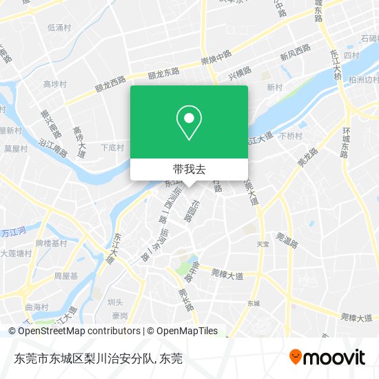 东莞市东城区梨川治安分队地图