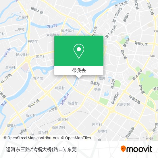 运河东三路/鸿福大桥(路口)地图