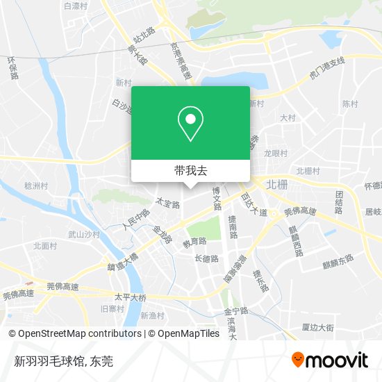 新羽羽毛球馆地图
