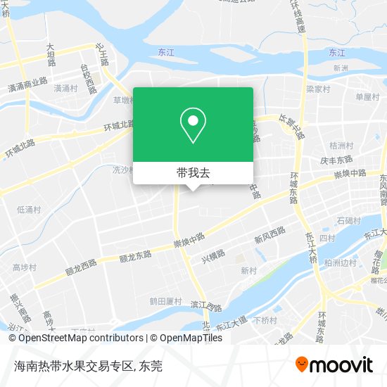 海南热带水果交易专区地图