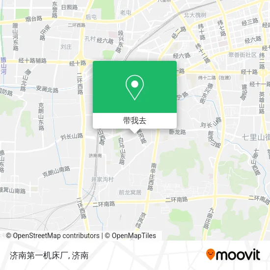 济南第一机床厂地图