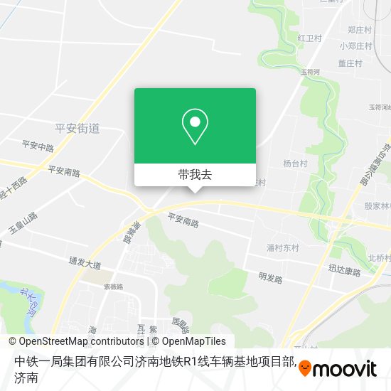 中铁一局集团有限公司济南地铁R1线车辆基地项目部地图