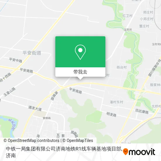 中铁一局集团有限公司济南地铁R1线车辆基地项目部地图