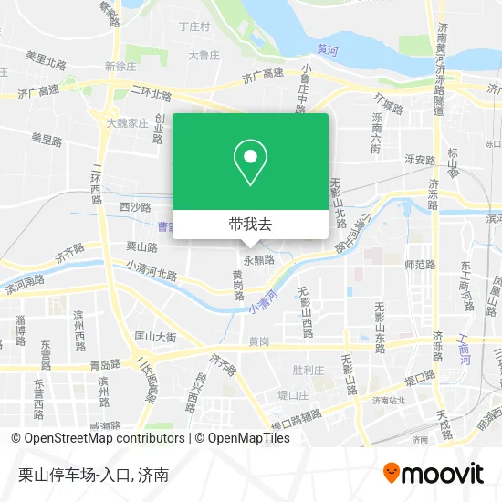 栗山停车场-入口地图