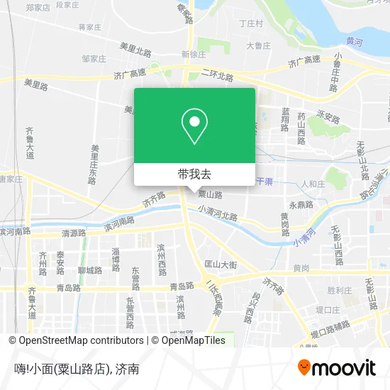 嗨!小面(粟山路店)地图