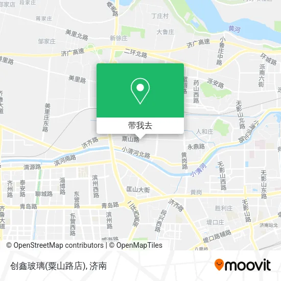 创鑫玻璃(粟山路店)地图
