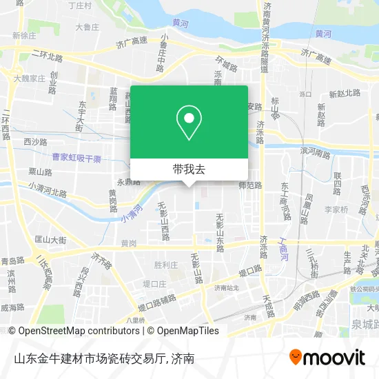 山东金牛建材市场瓷砖交易厅地图