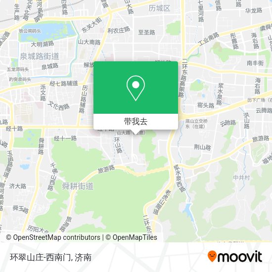 环翠山庄-西南门地图