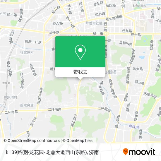 k139路(卧龙花园-龙鼎大道西山东路)地图