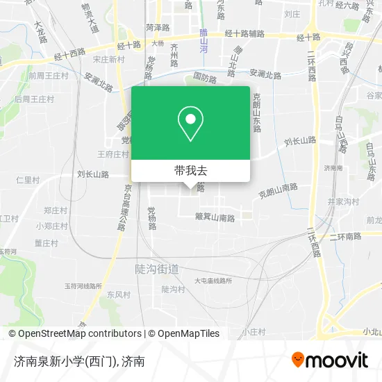 济南泉新小学(西门)地图