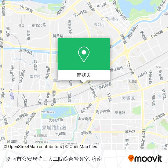 济南市公安局驻山大二院综合警务室地图